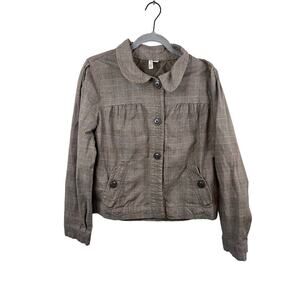 St. John Bay Brown Stretch Jacket Size Medium